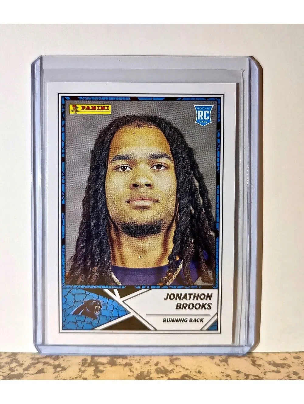 Jonathon Brooks 2024 Panini NFL #88 Rookie Sticker Card Carolina Panthers